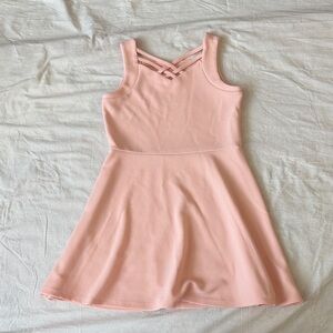 Pink Sleeveless Kids Dress